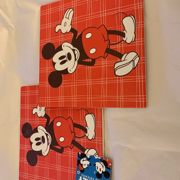 Set of 2 Disney Mickey Mouse Howdy 8” trivets w/ cork backing - Picture 5 of 8